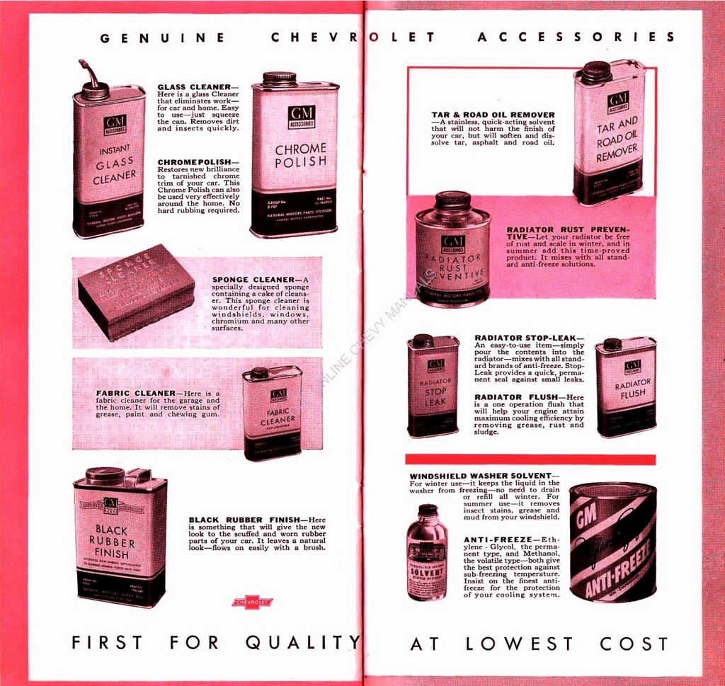 1949 Chevrolet Accessories Booklet Page 3